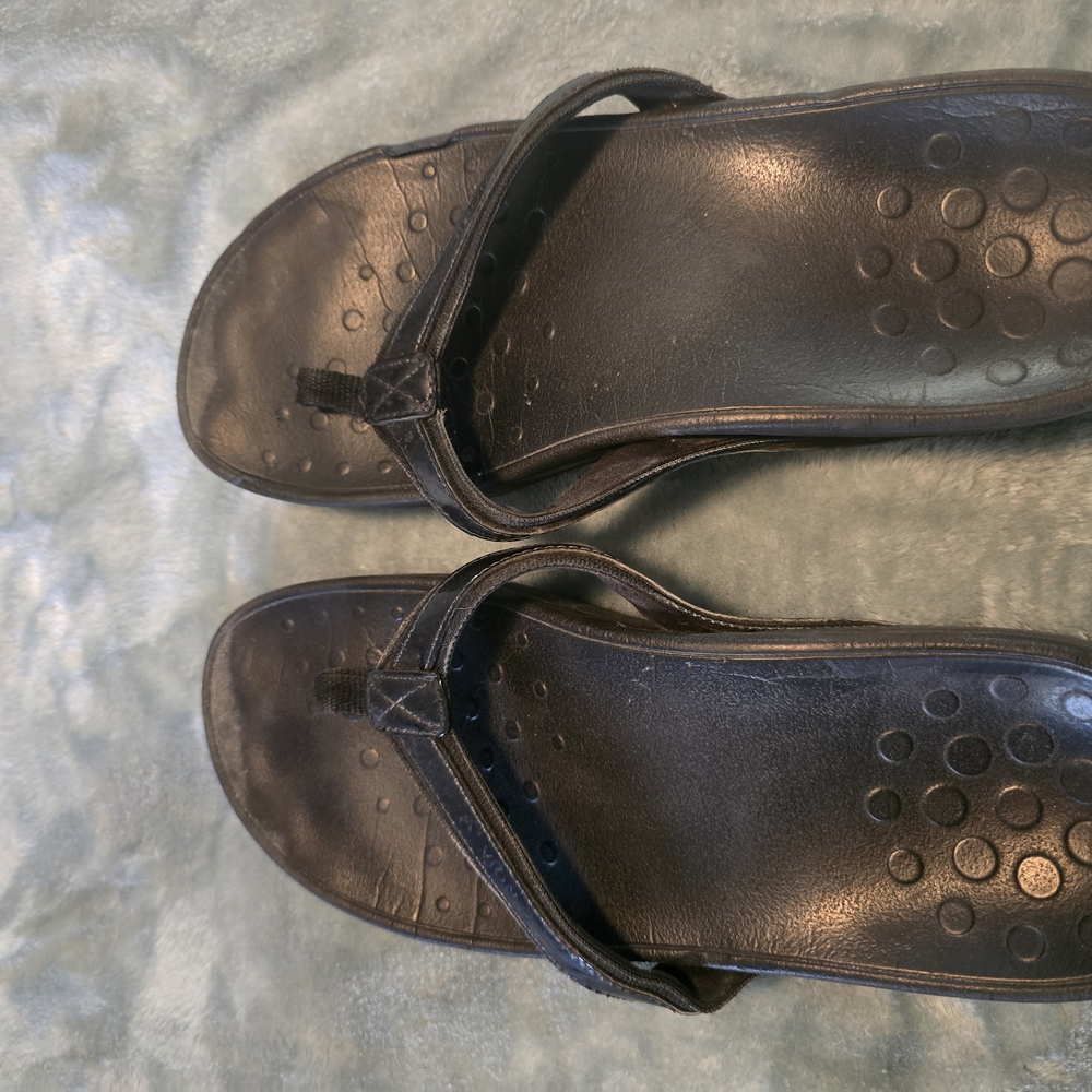 Black Flip Flop Sandals